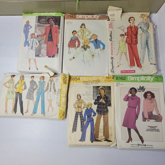 Vintage Lot of 24 Simplicity Patterns 50's-90's Ladies, Girls, Boys, Unchecked - Picture 5 of 5